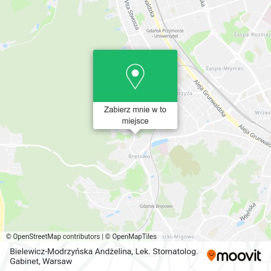 Mapa Bielewicz-Modrzyńska Andżelina, Lek. Stomatolog. Gabinet