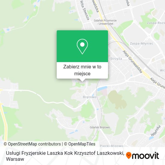 Mapa Usługi Fryzjerskie Laszka Kok Krzysztof Laszkowski