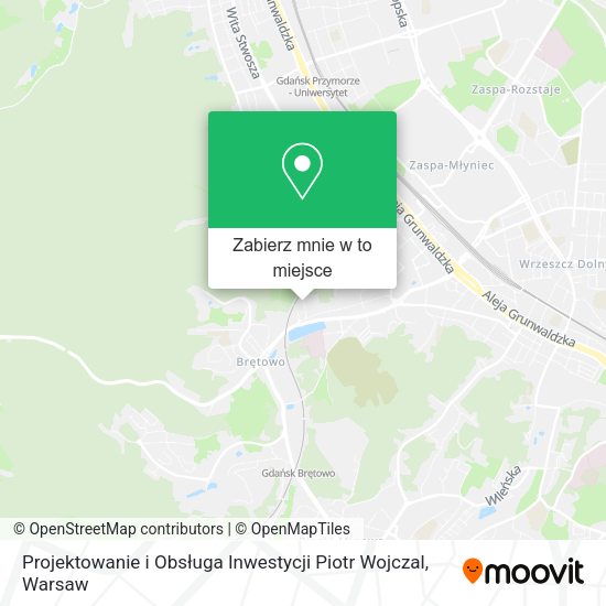 Mapa Projektowanie i Obsługa Inwestycji Piotr Wojczal