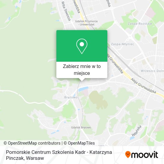 Mapa Pomorskie Centrum Szkolenia Kadr - Katarzyna Pinczak