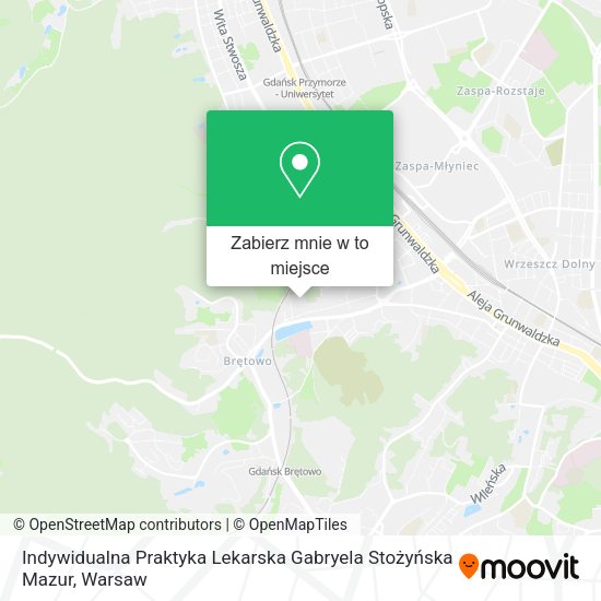 Mapa Indywidualna Praktyka Lekarska Gabryela Stożyńska Mazur