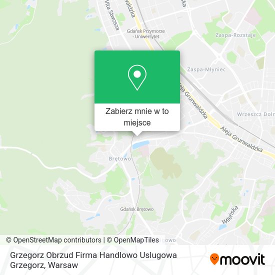 Mapa Grzegorz Obrzud Firma Handlowo Uslugowa Grzegorz