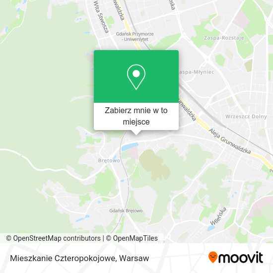 Mapa Mieszkanie Czteropokojowe