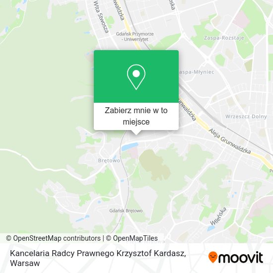 Mapa Kancelaria Radcy Prawnego Krzysztof Kardasz