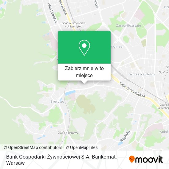 Mapa Bank Gospodarki Żywnościowej S.A. Bankomat