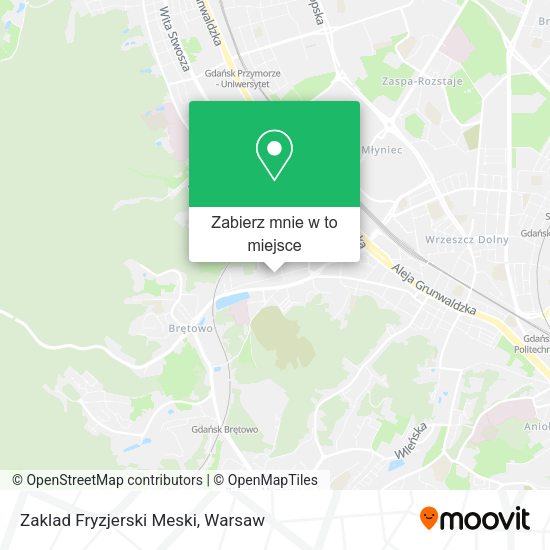 Mapa Zaklad Fryzjerski Meski