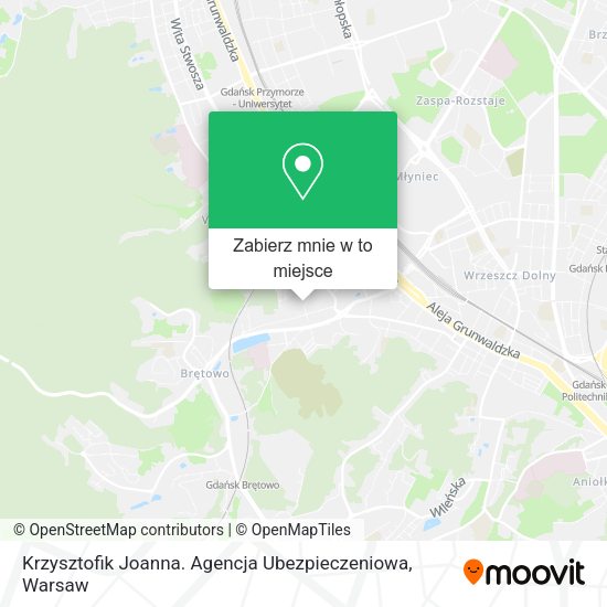 Mapa Krzysztofik Joanna. Agencja Ubezpieczeniowa