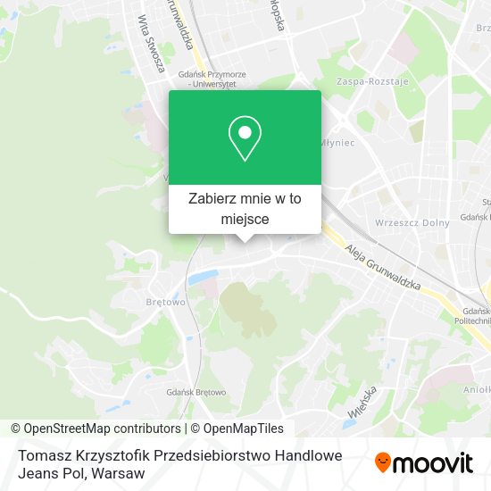 Mapa Tomasz Krzysztofik Przedsiebiorstwo Handlowe Jeans Pol