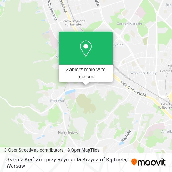 Mapa Sklep z Kraftami przy Reymonta Krzysztof Kądziela