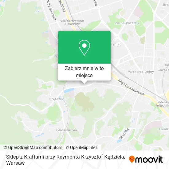 Mapa Sklep z Kraftami przy Reymonta Krzysztof Kądziela