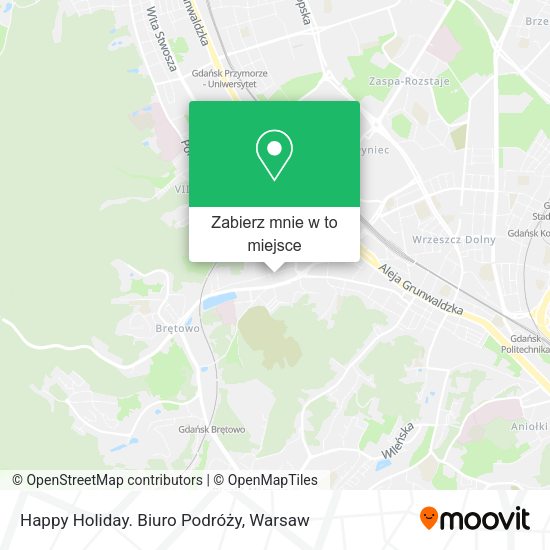 Mapa Happy Holiday. Biuro Podróży