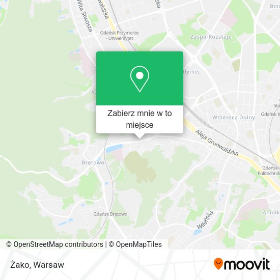 Mapa Żako