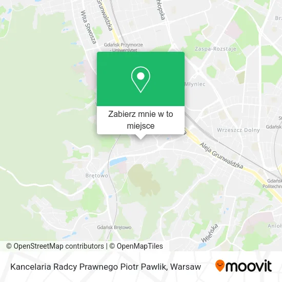 Mapa Kancelaria Radcy Prawnego Piotr Pawlik