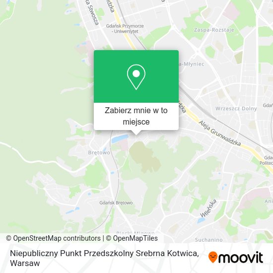 Mapa Niepubliczny Punkt Przedszkolny Srebrna Kotwica