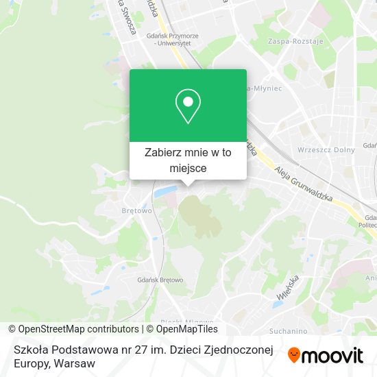 Mapa Szkoła Podstawowa nr 27 im. Dzieci Zjednoczonej Europy