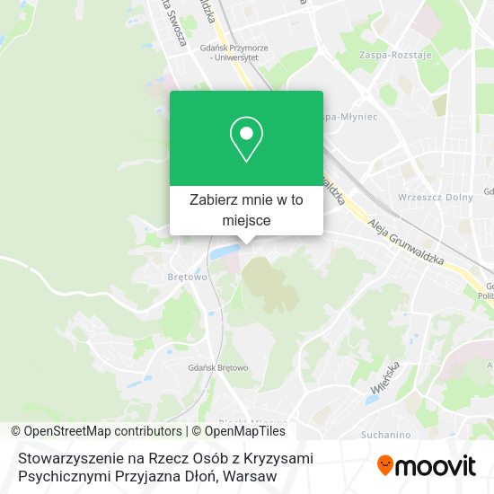 Mapa Stowarzyszenie na Rzecz Osób z Kryzysami Psychicznymi Przyjazna Dłoń