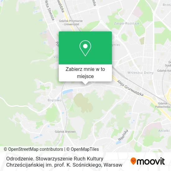Mapa Odrodzenie. Stowarzyszenie Ruch Kultury Chrześcijańskiej im. prof. K. Sośnickiego