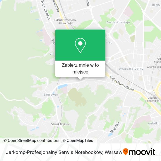 Mapa Jarkomp-Profesjonalny Serwis Notebooków