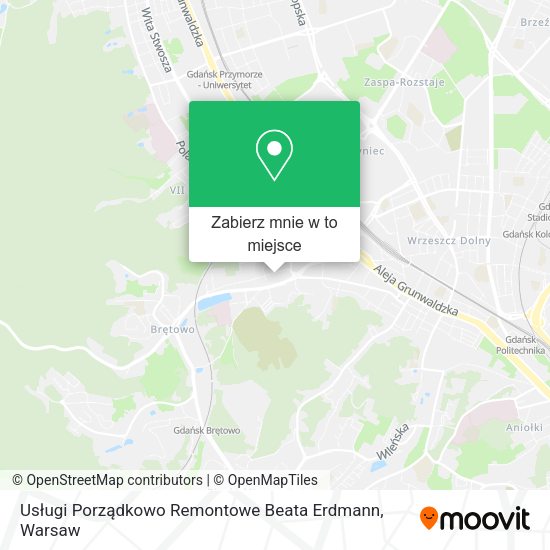 Mapa Usługi Porządkowo Remontowe Beata Erdmann