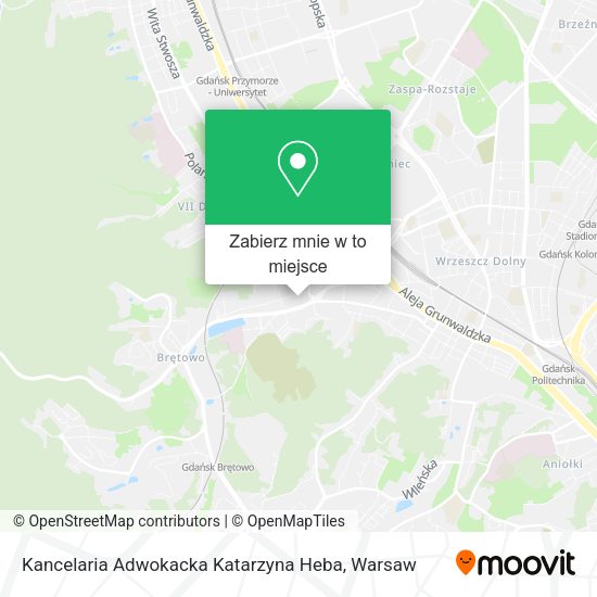 Mapa Kancelaria Adwokacka Katarzyna Heba