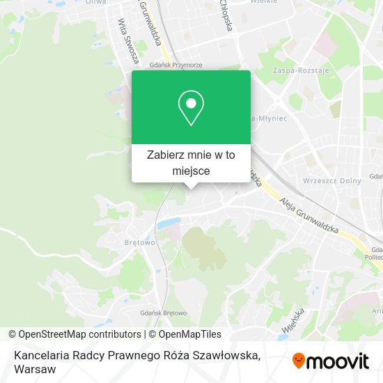 Mapa Kancelaria Radcy Prawnego Róża Szawłowska