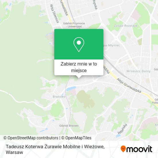 Mapa Tadeusz Koterwa Żurawie Mobilne i Wieżowe