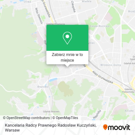 Mapa Kancelaria Radcy Prawnego Radosław Kuczyński