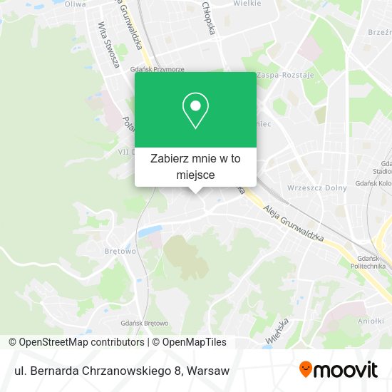 Mapa ul. Bernarda Chrzanowskiego 8