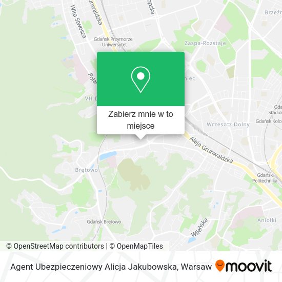 Mapa Agent Ubezpieczeniowy Alicja Jakubowska