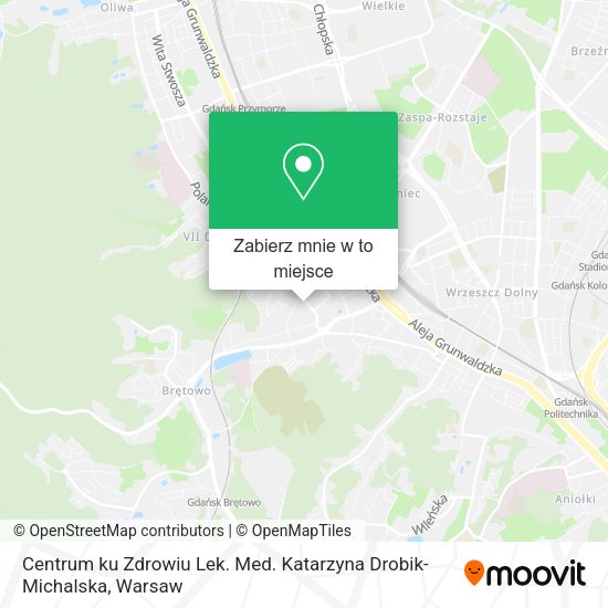 Mapa Centrum ku Zdrowiu Lek. Med. Katarzyna Drobik-Michalska