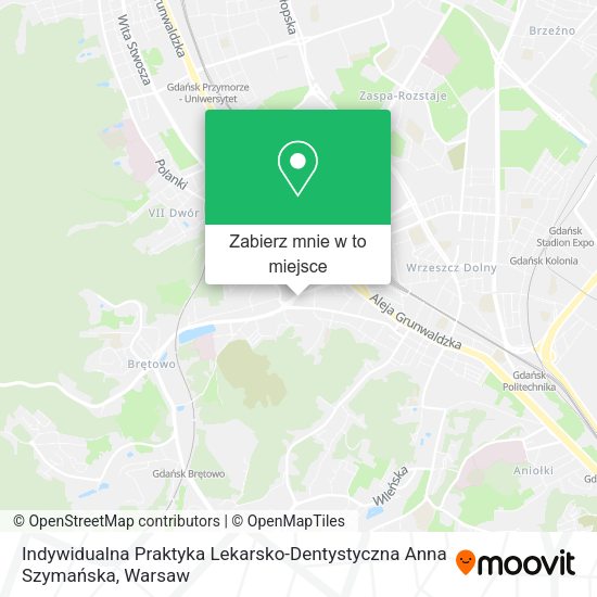 Mapa Indywidualna Praktyka Lekarsko-Dentystyczna Anna Szymańska