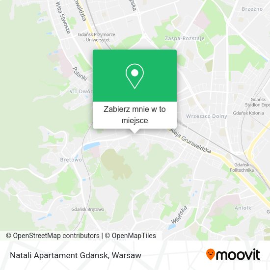 Mapa Natali Apartament Gdansk