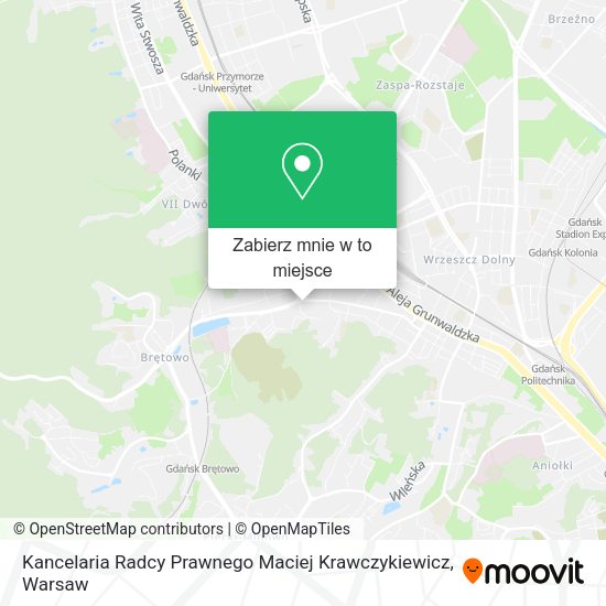 Mapa Kancelaria Radcy Prawnego Maciej Krawczykiewicz