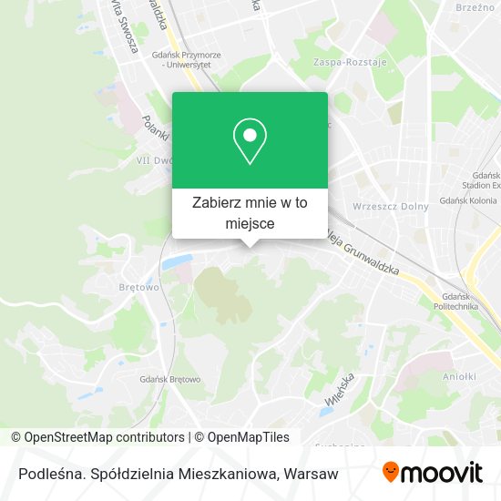 Mapa Podleśna. Spółdzielnia Mieszkaniowa