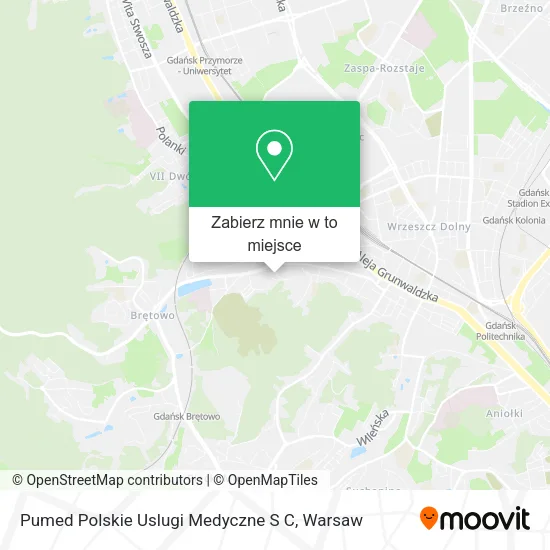 Mapa Pumed Polskie Uslugi Medyczne S C