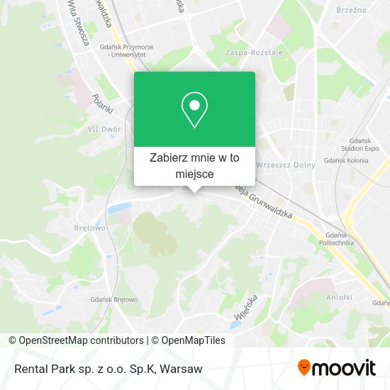 Mapa Rental Park sp. z o.o. Sp.K