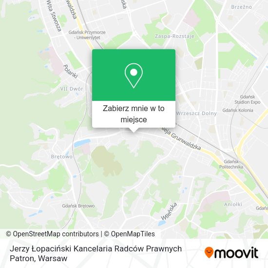 Mapa Jerzy Łopaciński Kancelaria Radców Prawnych Patron