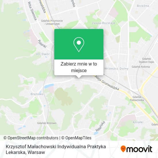 Mapa Krzysztof Małachowski Indywidualna Praktyka Lekarska