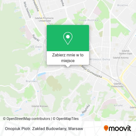 Mapa Onopiuk Piotr. Zakład Budowlany