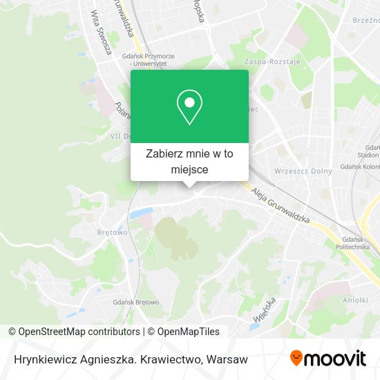 Mapa Hrynkiewicz Agnieszka. Krawiectwo