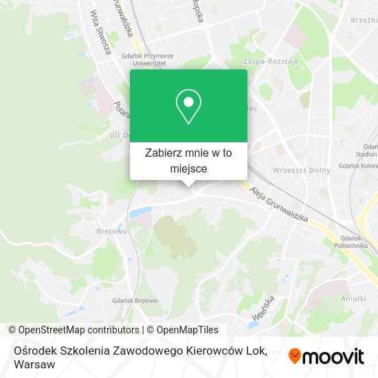 Mapa Ośrodek Szkolenia Zawodowego Kierowców Lok