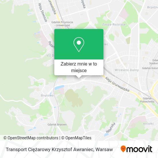 Mapa Transport Ciężarowy Krzysztof Awraniec