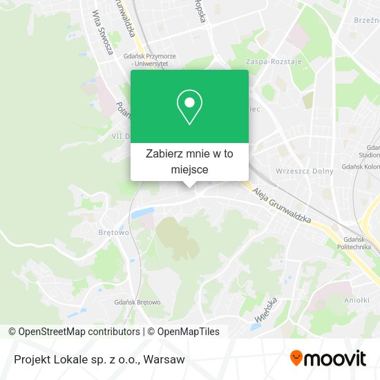 Mapa Projekt Lokale sp. z o.o.