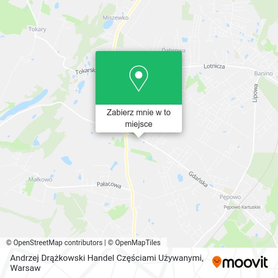 Mapa Andrzej Drążkowski Handel Częściami Używanymi