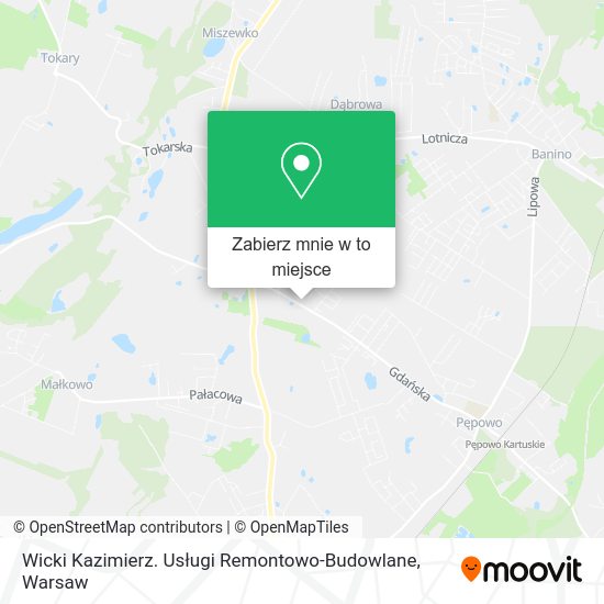 Mapa Wicki Kazimierz. Usługi Remontowo-Budowlane