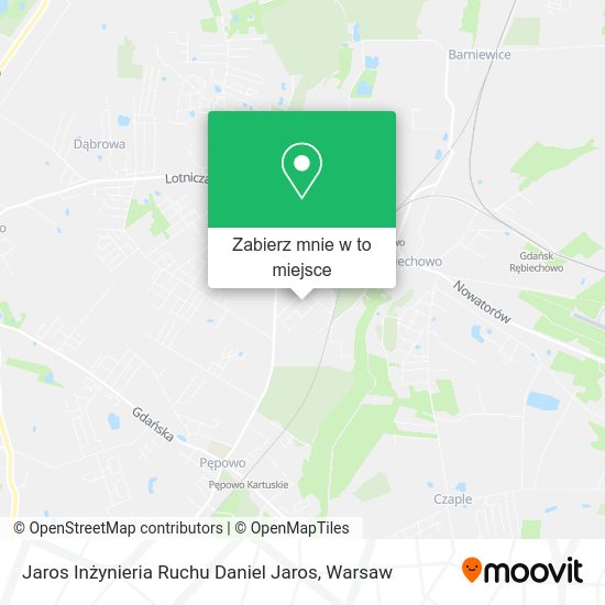 Mapa Jaros Inżynieria Ruchu Daniel Jaros