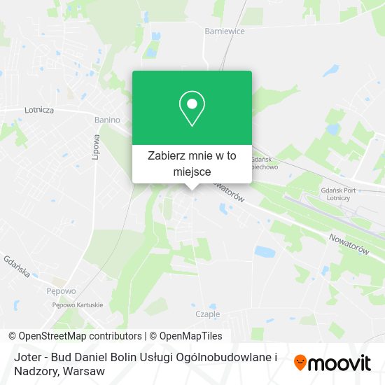 Mapa Joter - Bud Daniel Bolin Usługi Ogólnobudowlane i Nadzory