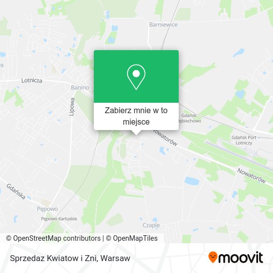 Mapa Sprzedaz Kwiatow i Zni