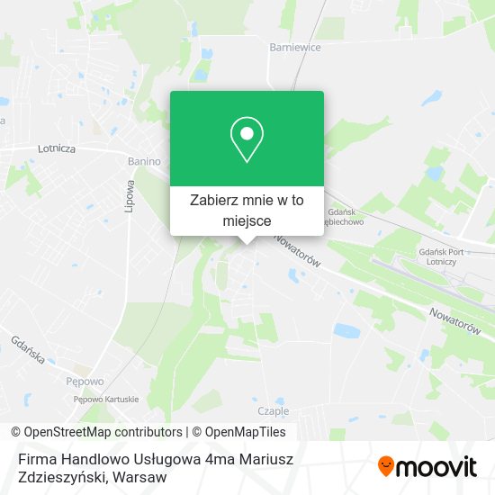 Mapa Firma Handlowo Usługowa 4ma Mariusz Zdzieszyński