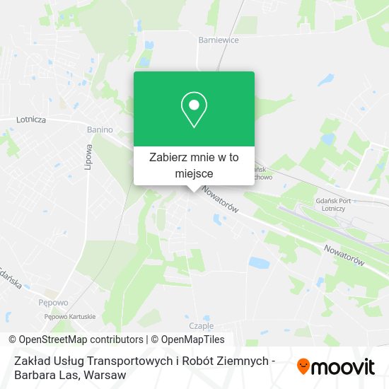 Mapa Zakład Usług Transportowych i Robót Ziemnych - Barbara Las